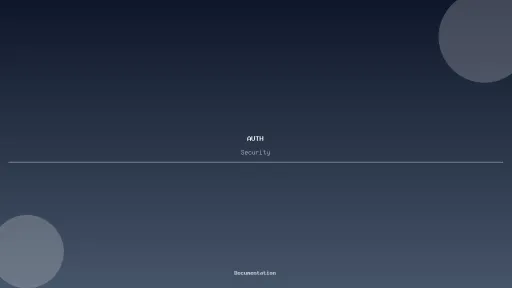 Authentication & Authorization